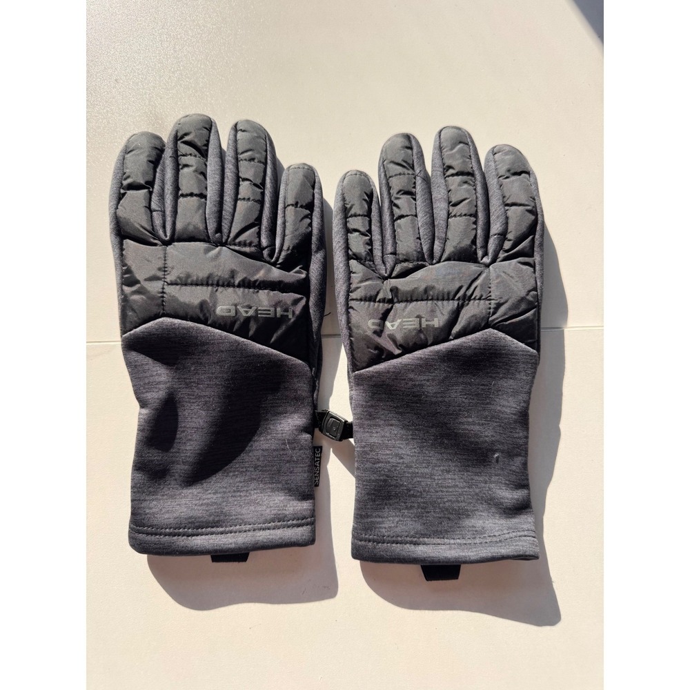HEAD‎ Insulated Quilted Gloves Padded Touchscreen Winter Ski Snowboard Black M